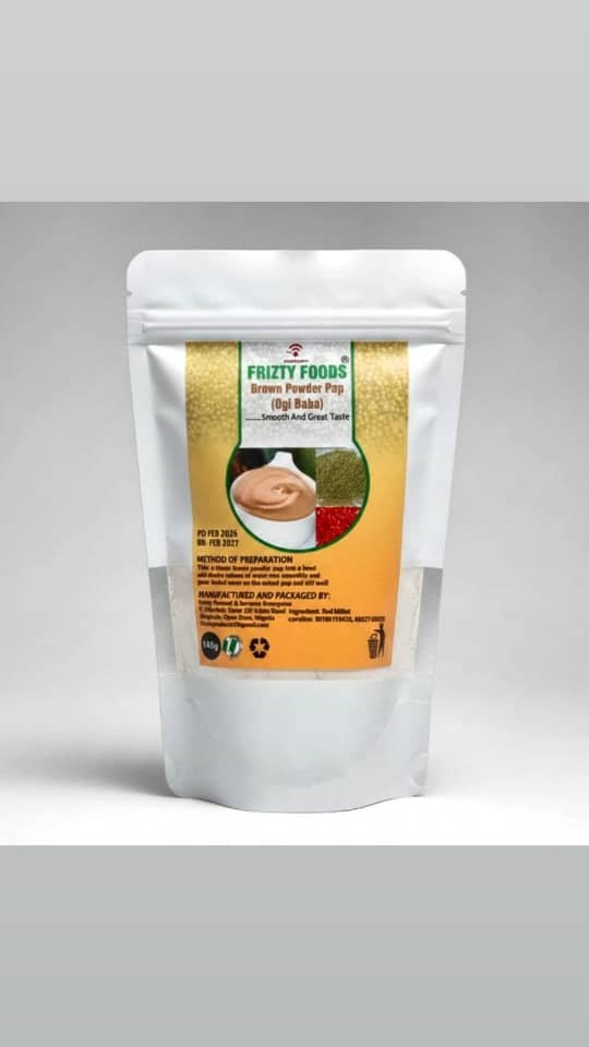 Powder Brown pap (mixture of millet red guinea corn)