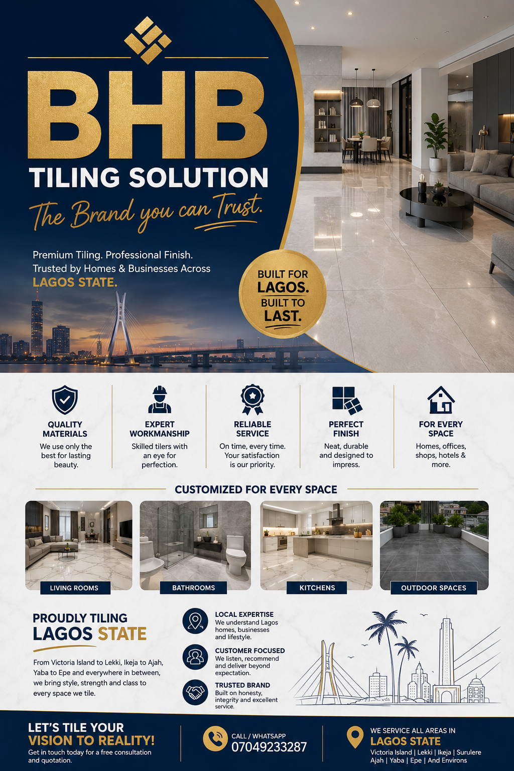 Interior and Exterior Tiling