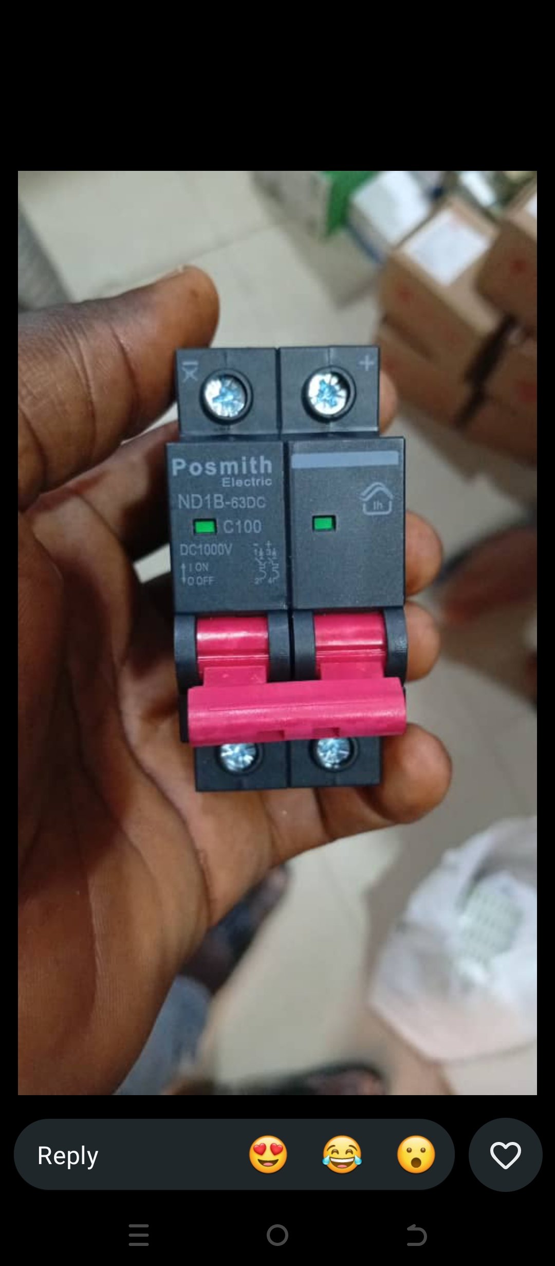 Breakers 2p DC mcb 100A posmith