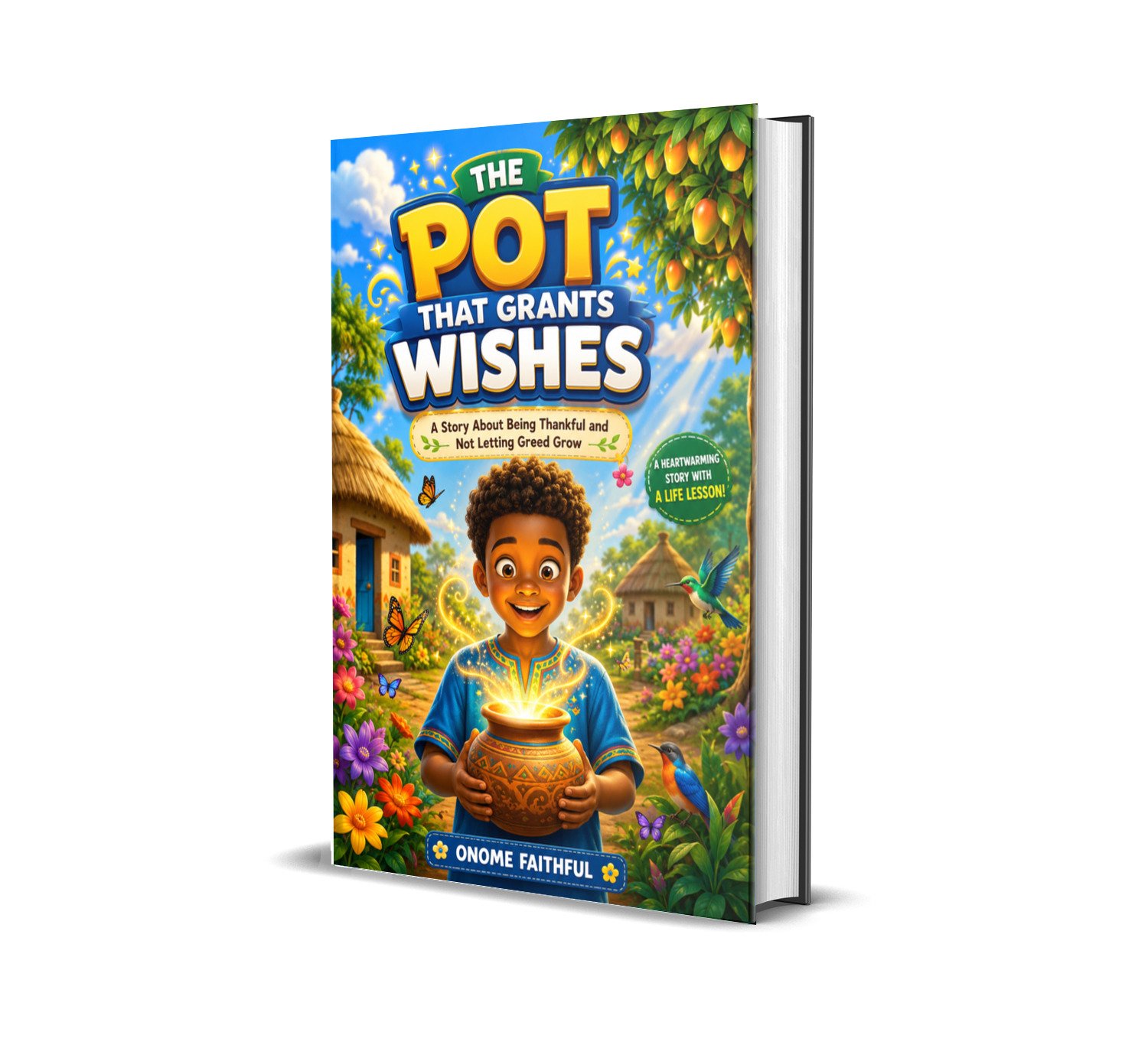 Kids story books. The pot that grants wishes