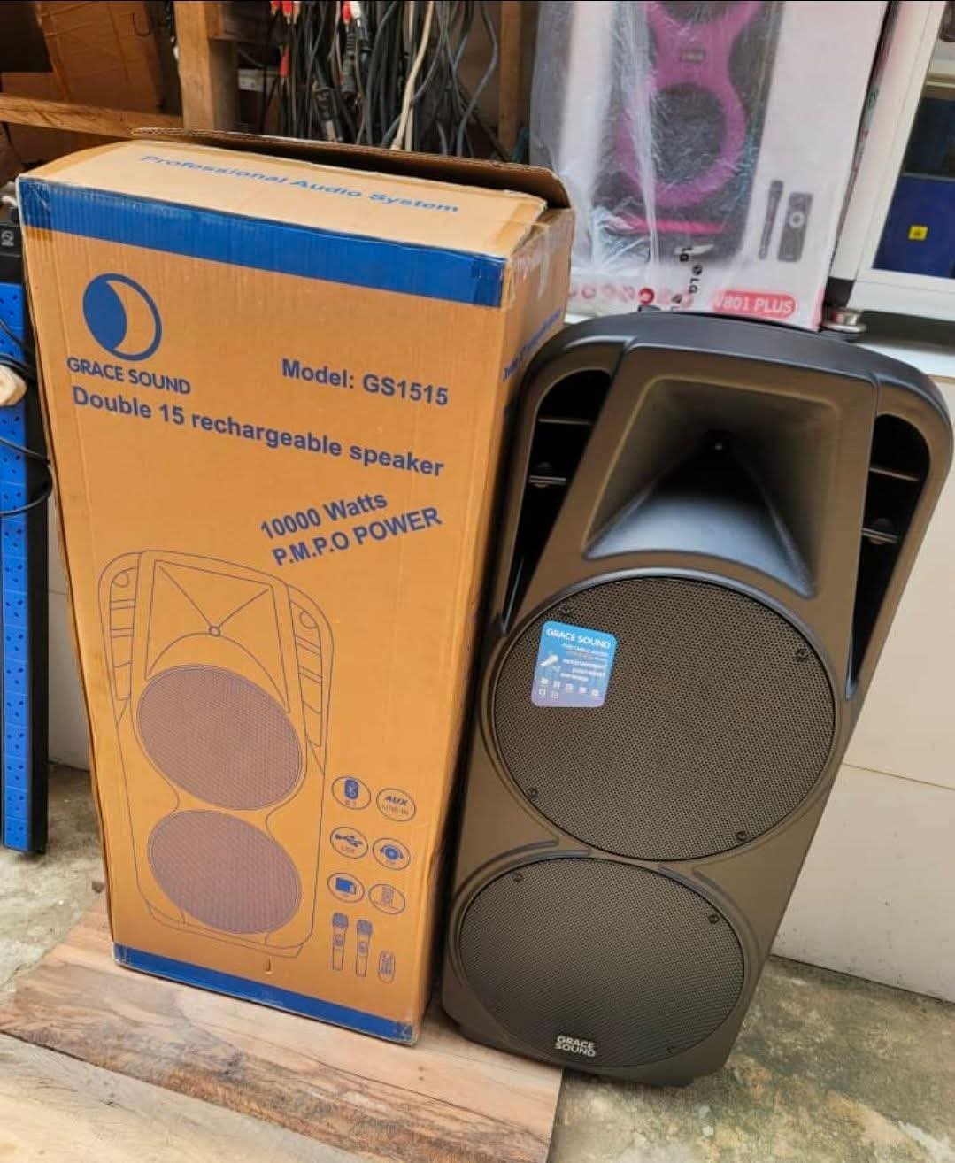 Quality double pa-system speaker