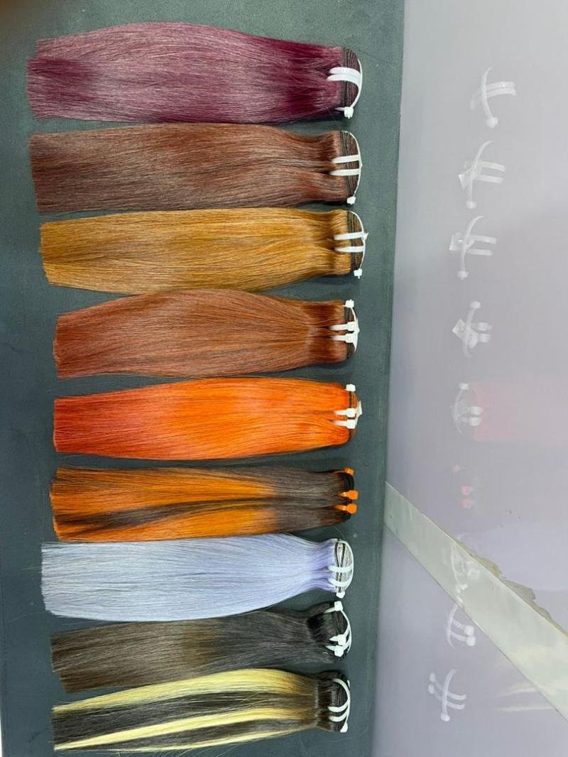 10inches 200g color bonestriaght with 2by4 closure