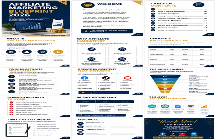 Affiliate Marketing Blueprint 2026: The Complete Beginner-to-Pro Guide