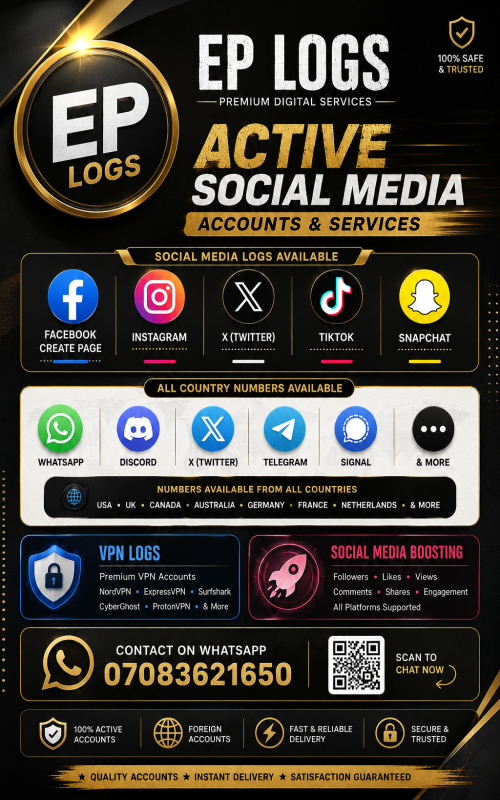 Social media accounts for sell