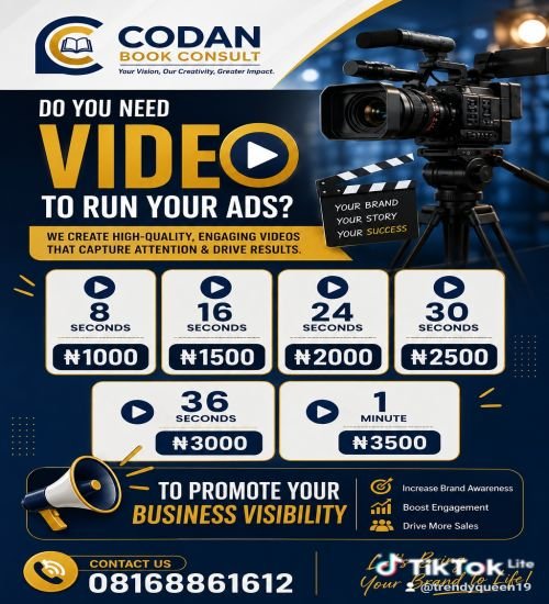 Promotional video for ads