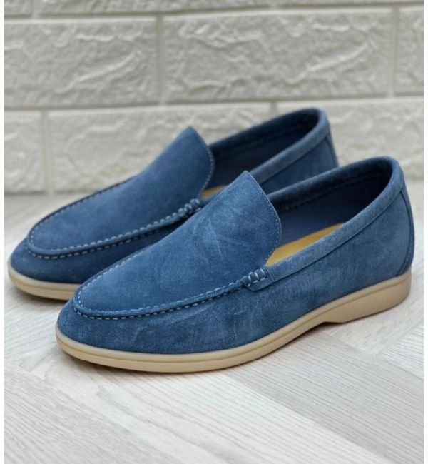 White sole loafers