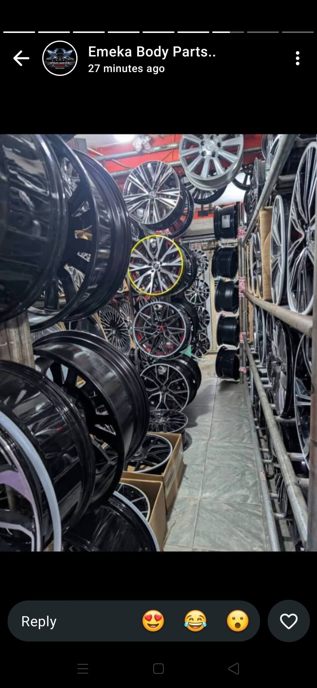 All alloy rims in different designs & sizes..