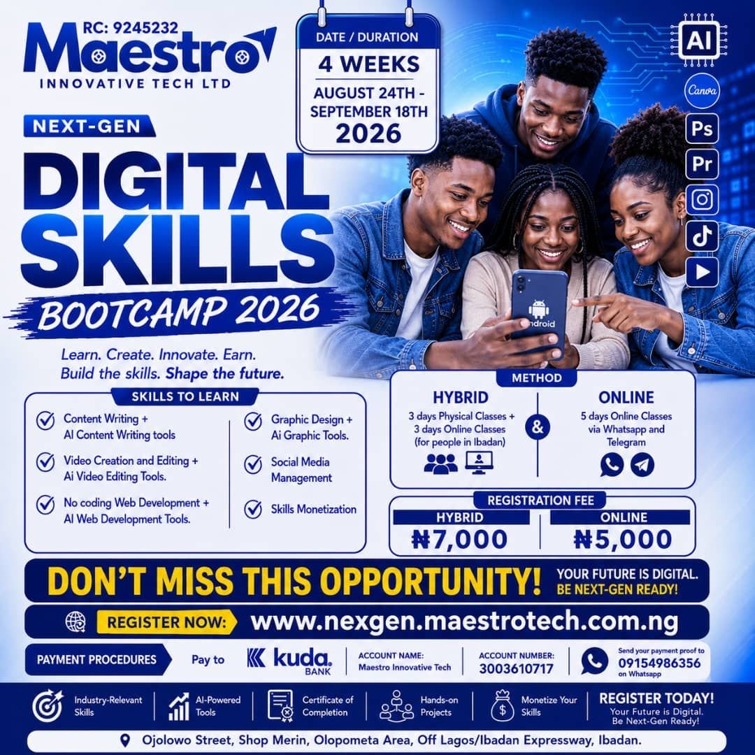 Digital skills bootcamp 2026 - Powered By Ai