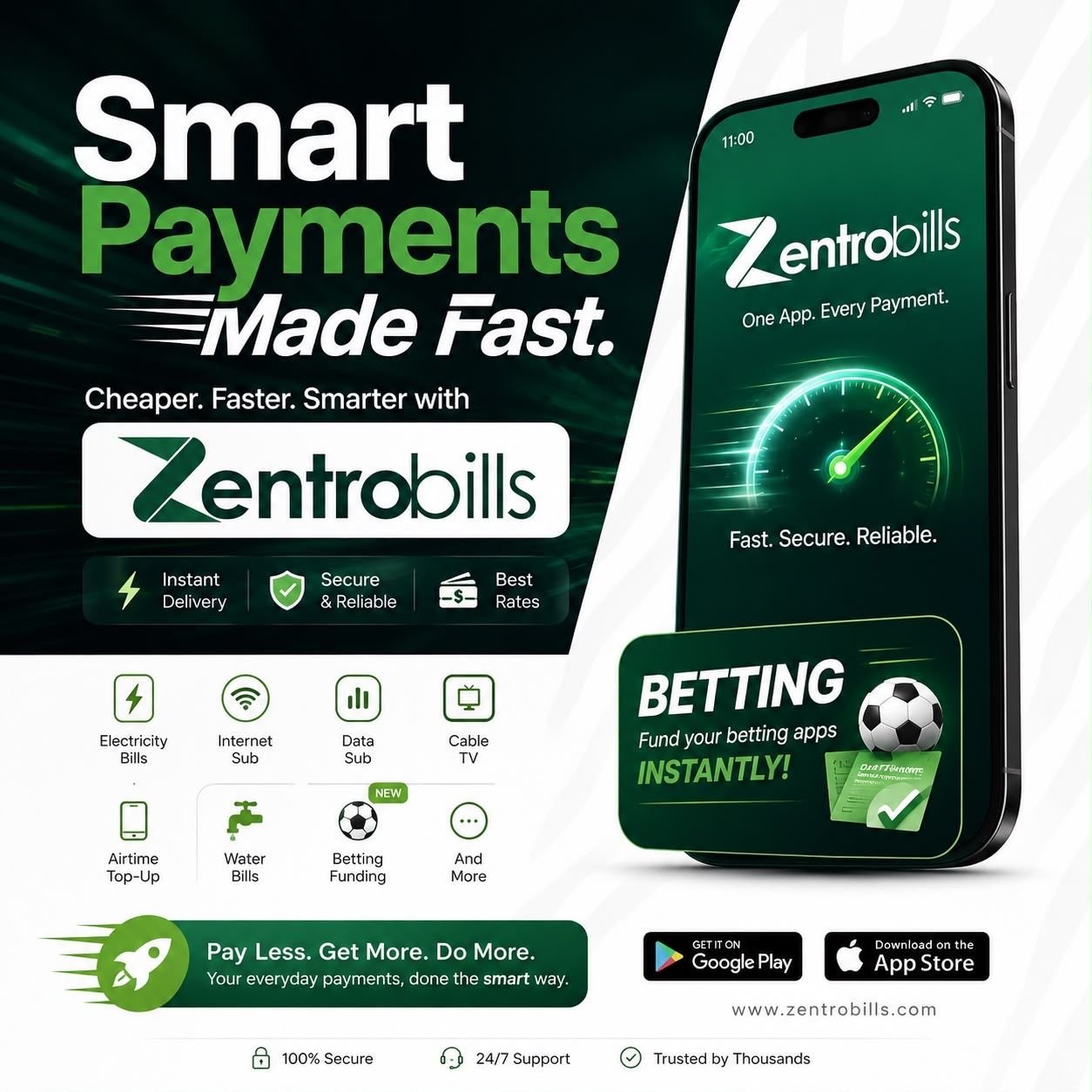 Zentrobills – Your All-in-One Payment & Bills App 🚀  Looking for a fast, convenient and rewarding way to pay your bills? Zentrobills has got you covered!  With Zentrobills, you can: • Buy affordable Airtime & Data • Pay Electricity Bills • Subscribe to DS