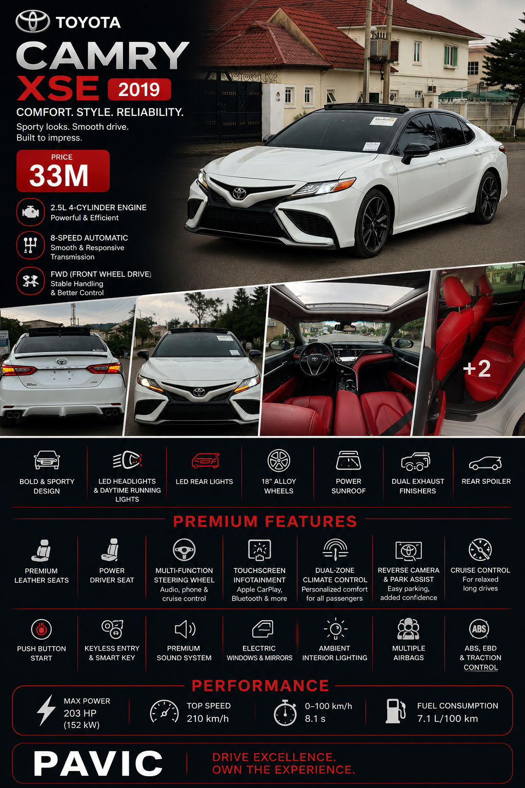 Camry xse 2019